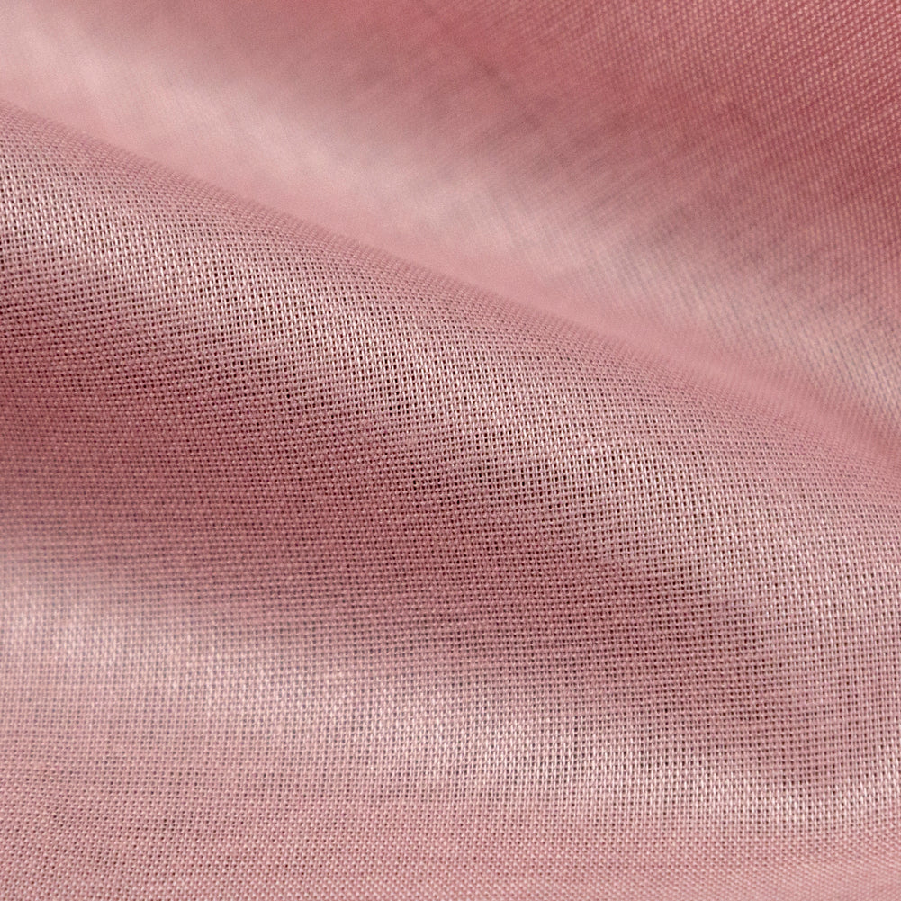 Mercerized Organic Egyptian Cotton Voile - Dusty Rose - Toulouse Collection Full