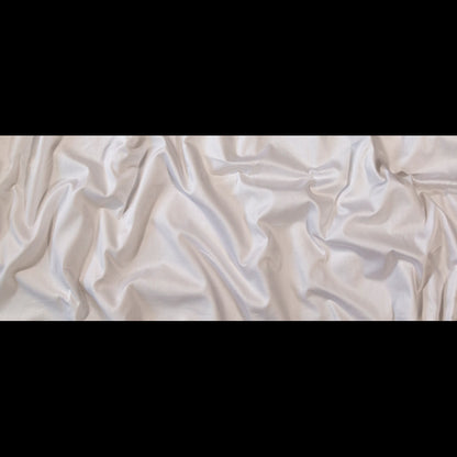 Mercerized Organic Egyptian Cotton Shirting - White - Ravello Collection Folded