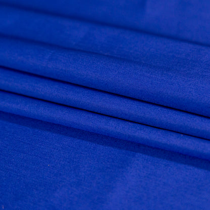 Mercerized Organic Egyptian Cotton Shirting - Royal Blue - Ravello Collection Detail