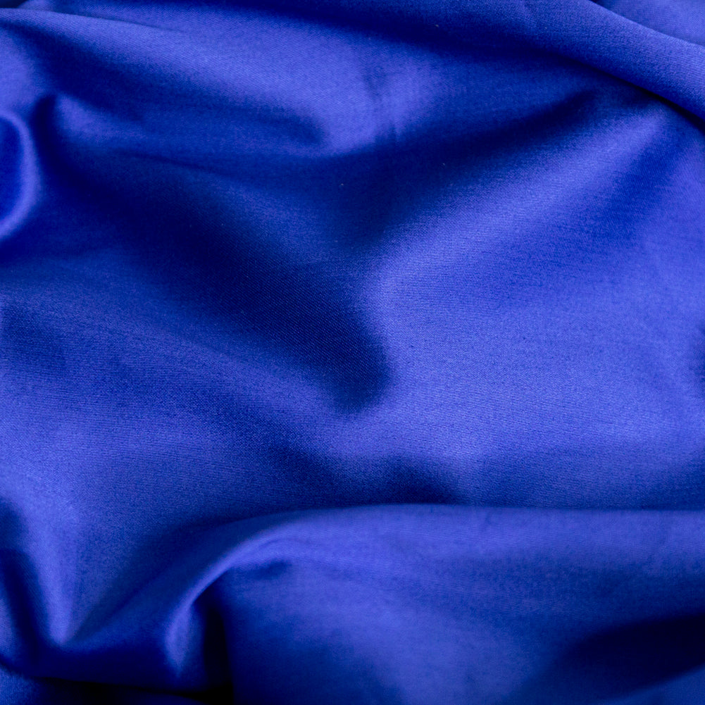 Mercerized Organic Egyptian Cotton Shirting - Royal Blue - Ravello Collection Full