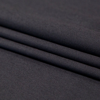 Mercerized Organic Egyptian Cotton Shirting - Black - Ravello Collection Detail