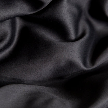 Mercerized Organic Egyptian Cotton Shirting - Black - Ravello Collection Full