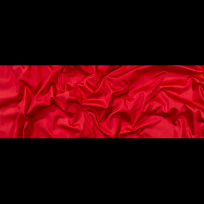 Mercerized Organic Egyptian Cotton Shirting - Red - Ravello Collection Folded