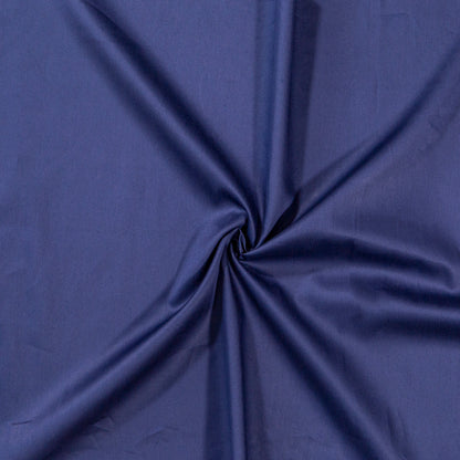 Mercerized Organic Egyptian Cotton Shirting - Bright Navy - Ravello Collection