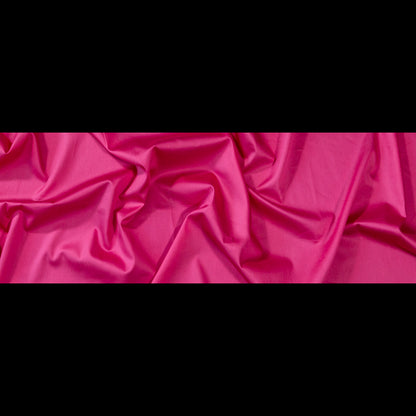 Mercerized Organic Egyptian Cotton Shirting - Fuchsia - Ravello Collection Folded