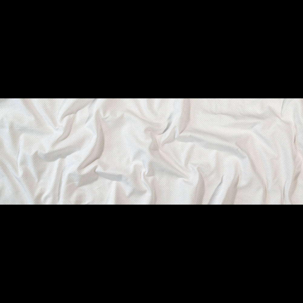 Bullseye Organic Cotton Pique - White - Maiori Collection Folded