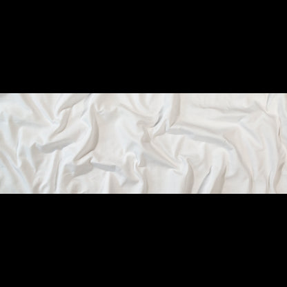 Bullseye Organic Cotton Pique - White - Maiori Collection Folded