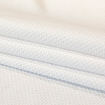 Bullseye Organic Cotton Pique - White - Maiori Collection Detail