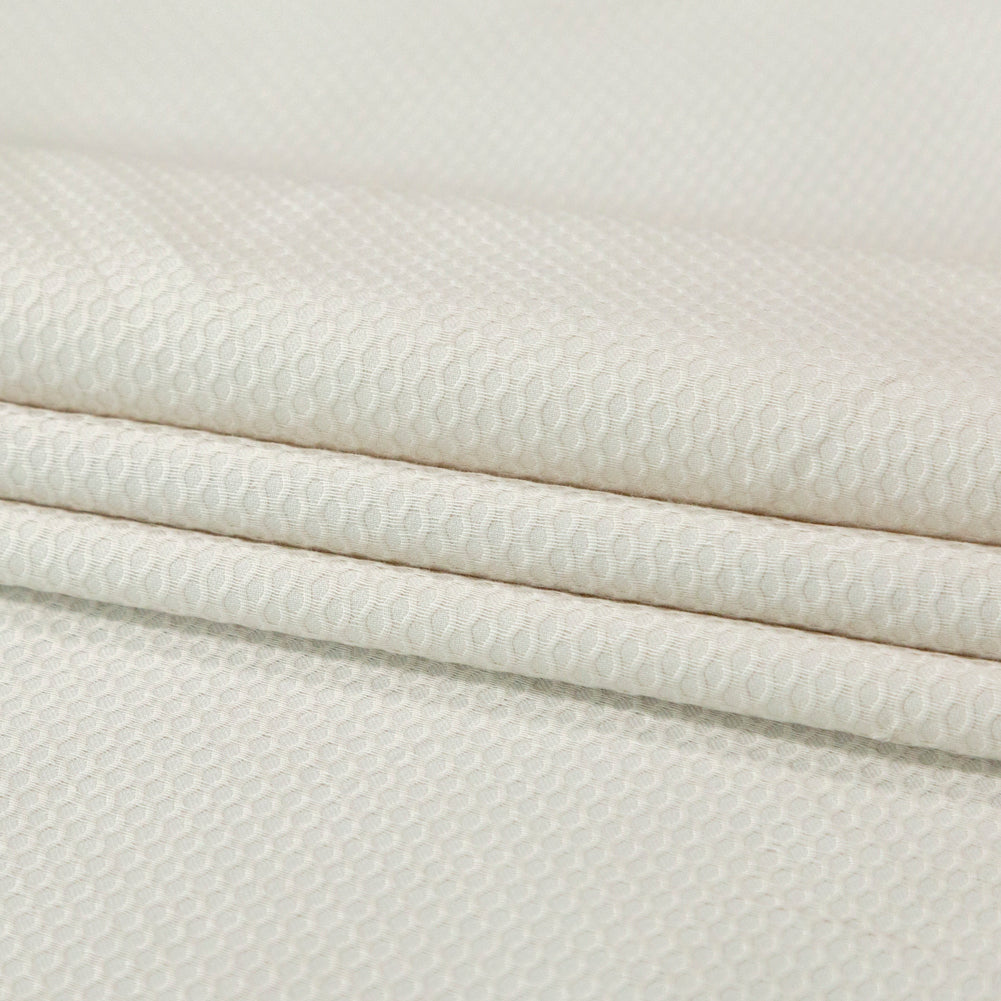 Bullseye Organic Cotton Pique - Beige - Maiori Collection Detail