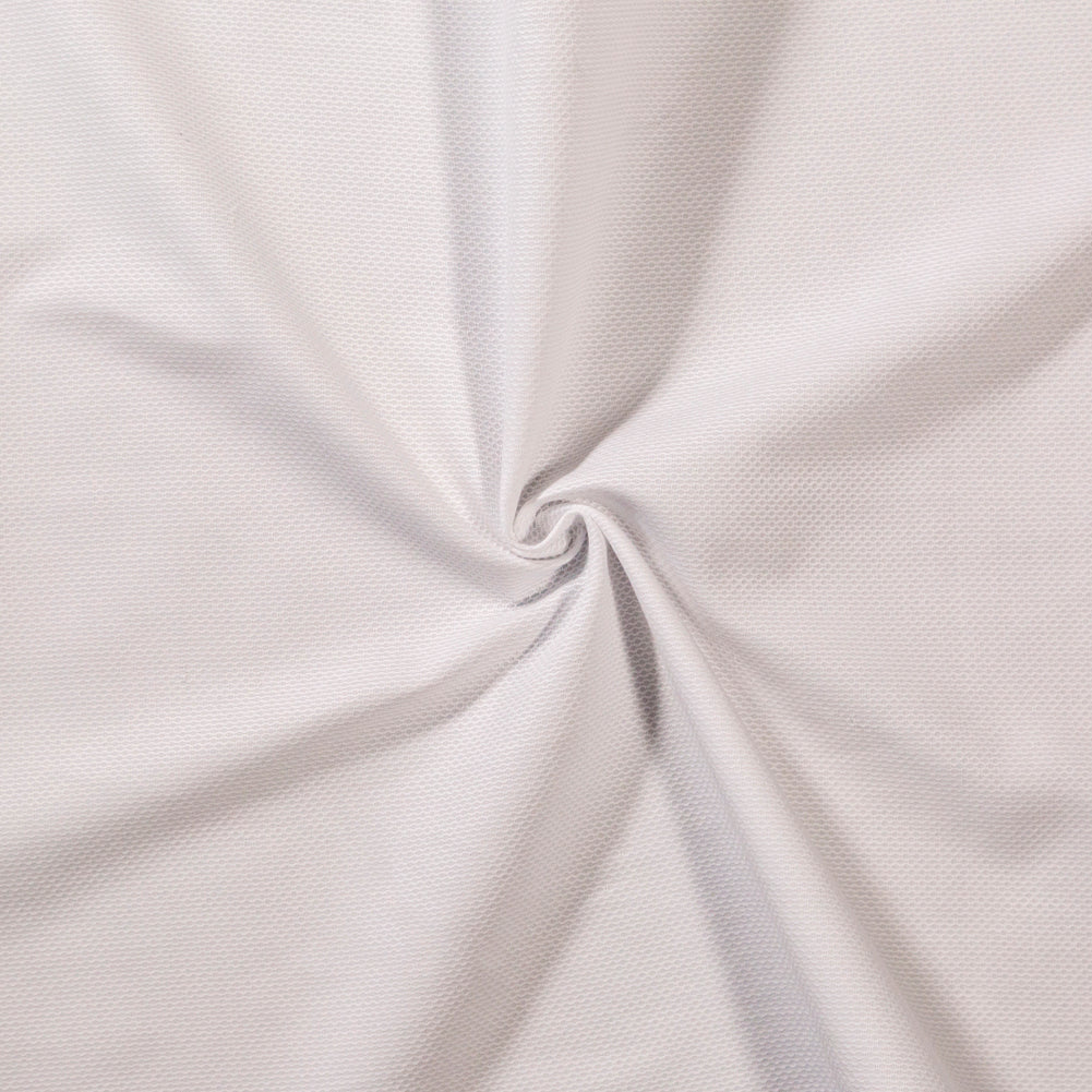 Birdseye Organic Cotton Pique - White - Otranto Collection