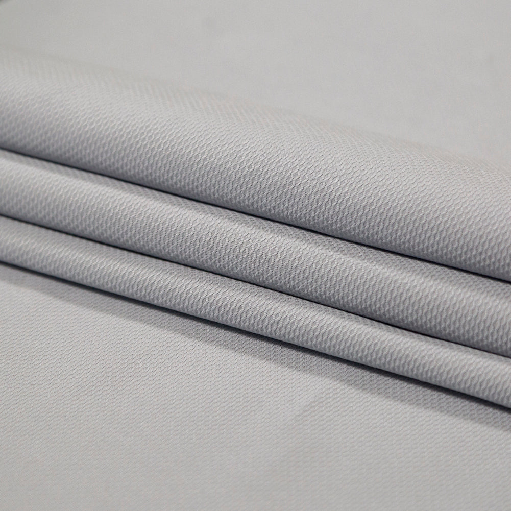 Birdseye Organic Cotton Pique - Gray - Otranto Collection Detail