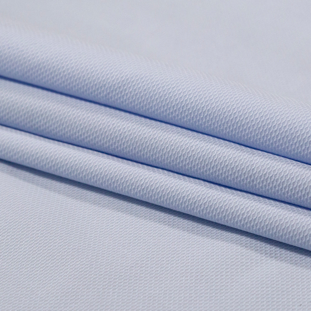Birdseye Organic Cotton Pique - Baby Blue - Otranto Collection Detail