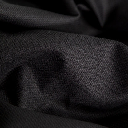 Birdseye Organic Cotton Pique - Black - Otranto Collection Full