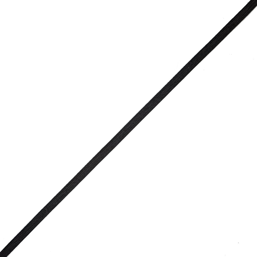 Black Elastic with Soft Back - 0.25"