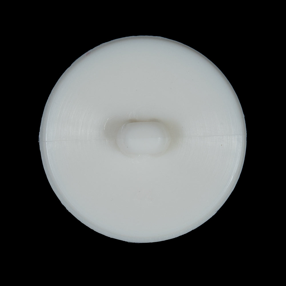 Ivory Shank Back Plastic Button - 44L/28mm Detail
