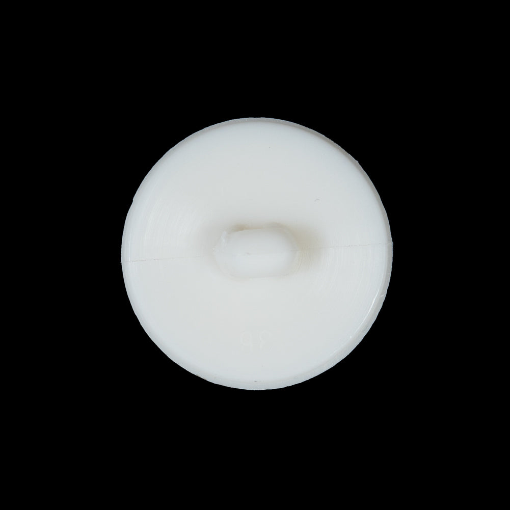 Ivory Shank Back Plastic Button - 36L/23mm Detail