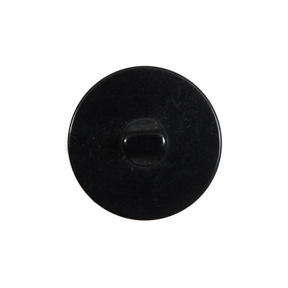 Black Plastic Shank Back Button - 36L/23mm Detail