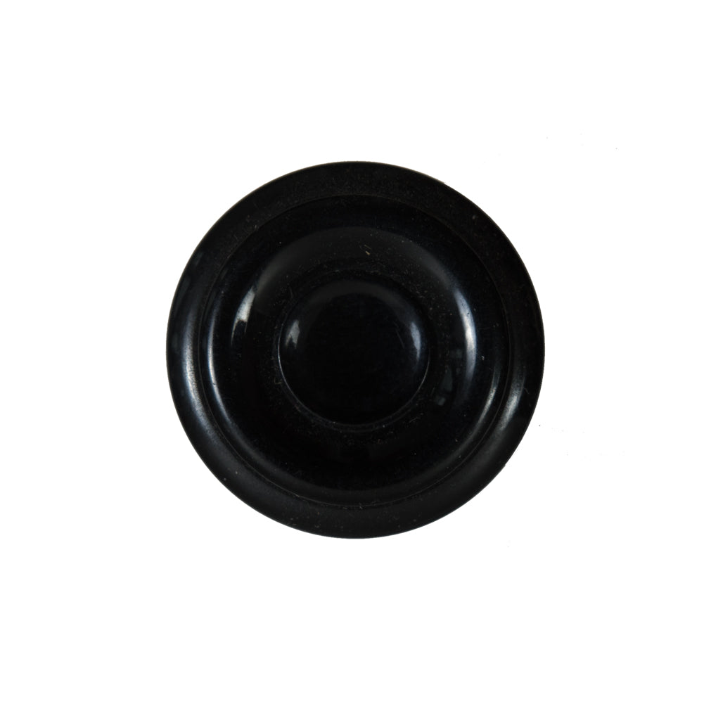 Black Plastic Shank Back Button - 36L/23mm