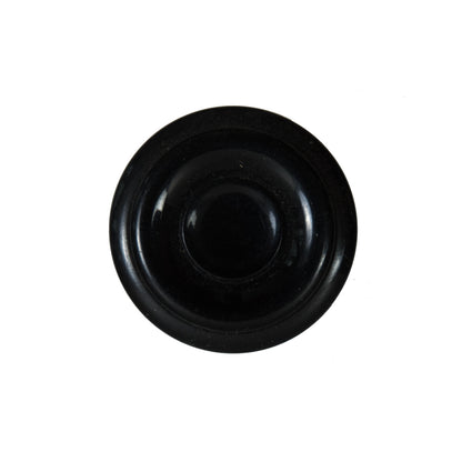 Black Plastic Shank Back Button - 36L/23mm