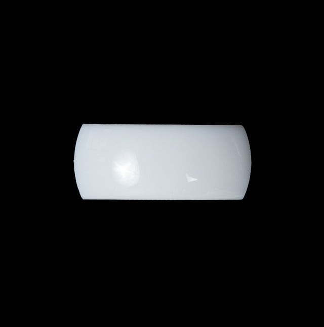 White Rectangular Shank Back Button - 0.5" x 1"