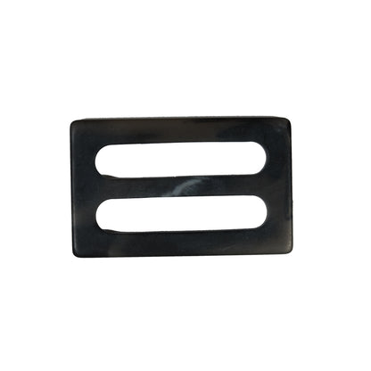 Dark Gray Plastic Buckle - 2.75" Detail
