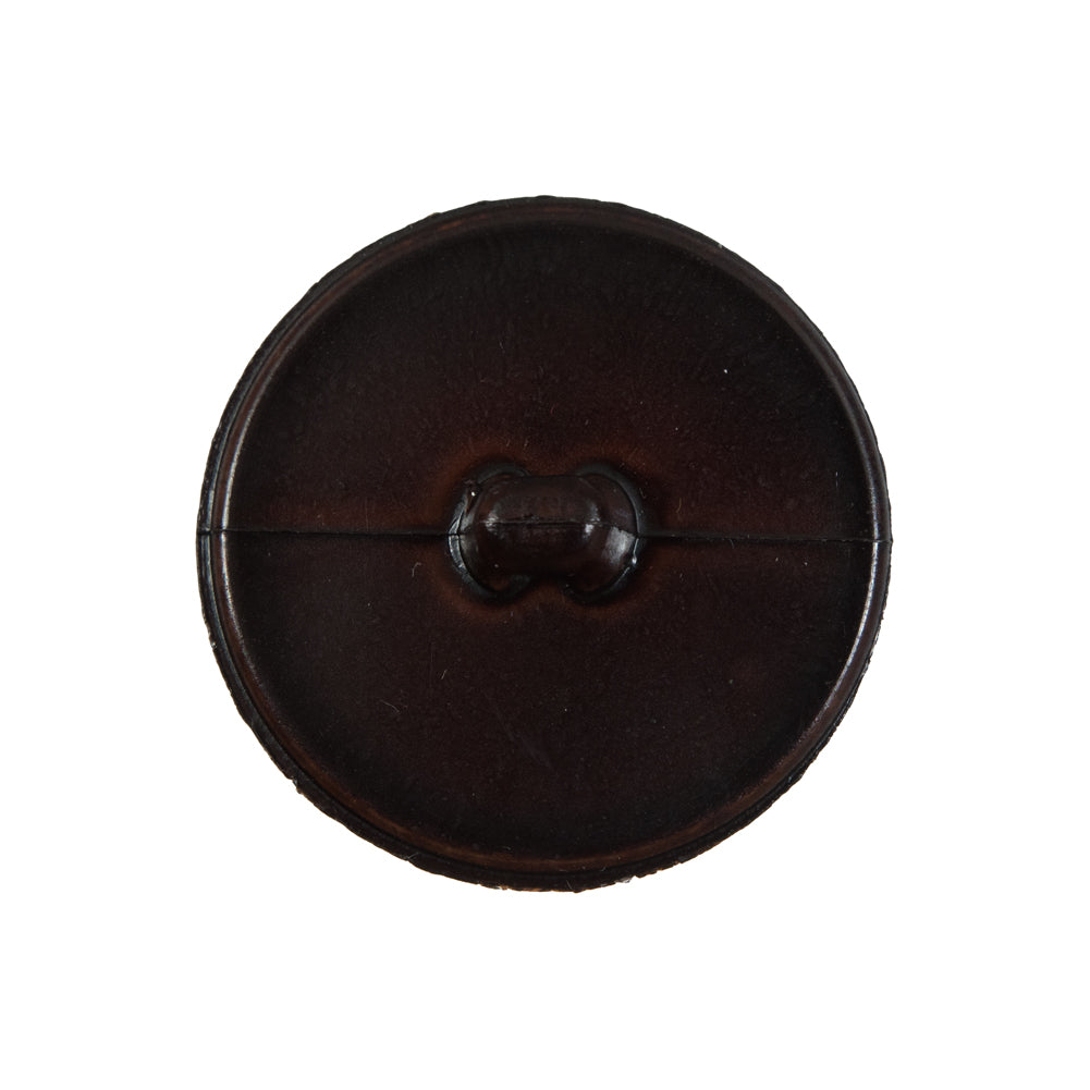 Brown Knotted Plastic Button - 40L/25.5mm Detail