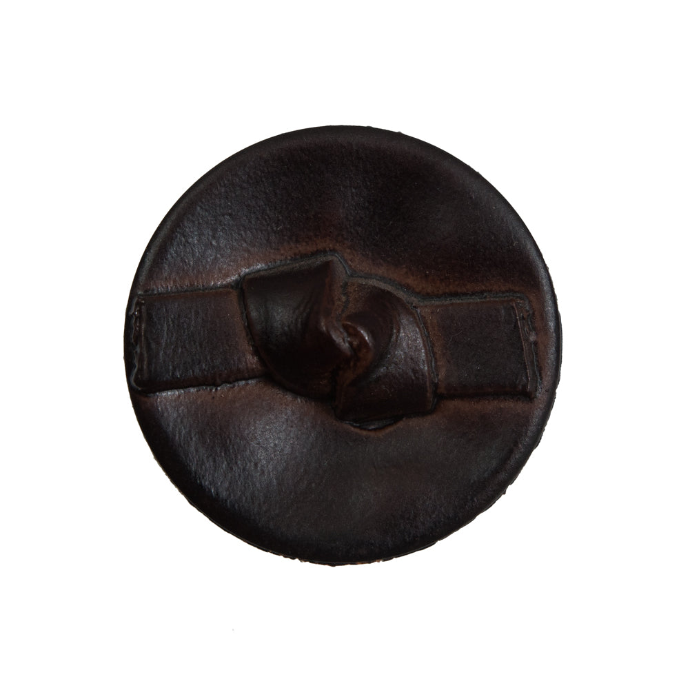 Brown Knotted Plastic Button - 40L/25.5mm
