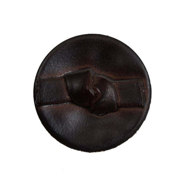 Brown Knotted Plastic Button - 40L/25.5mm
