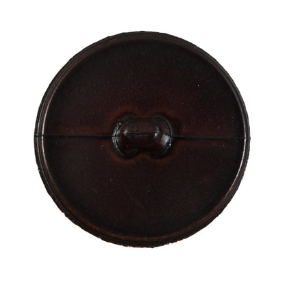 Brown Knotted Plastic Button - 48L/30.5mm Detail