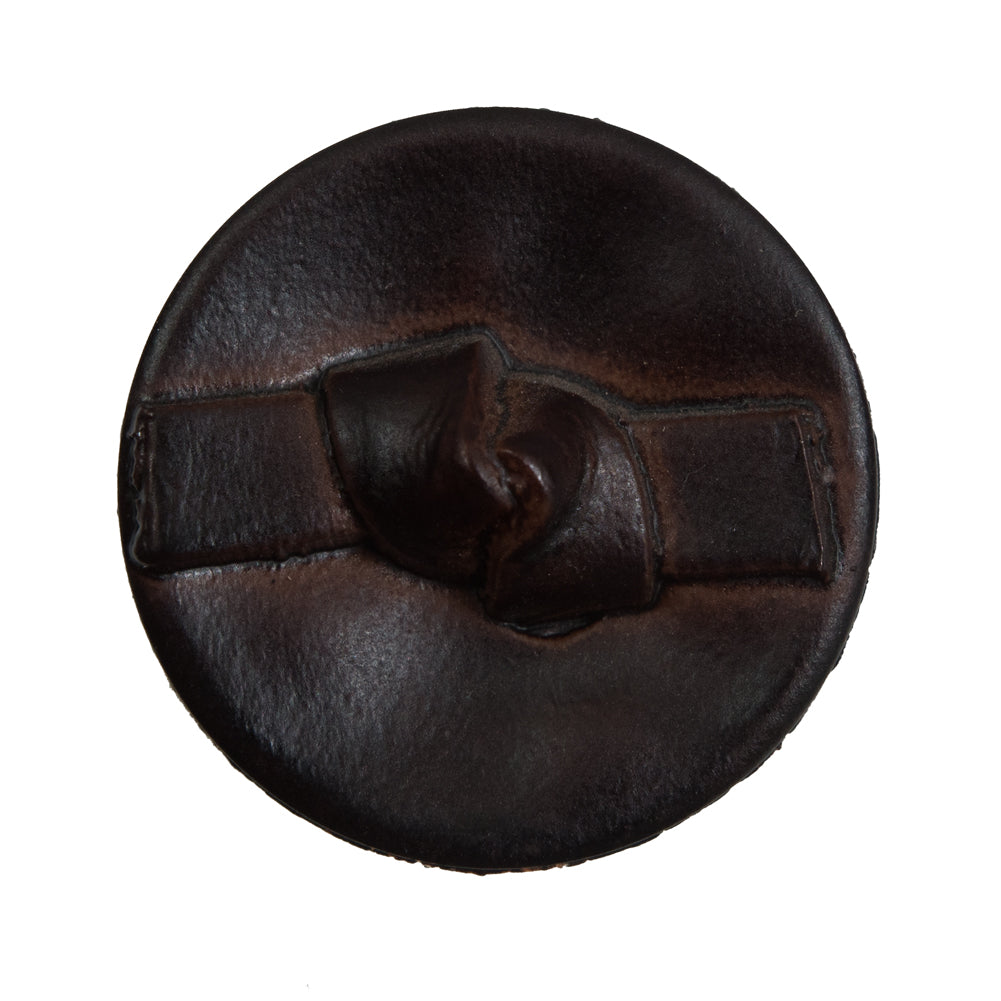 Brown Knotted Plastic Button - 48L/30.5mm