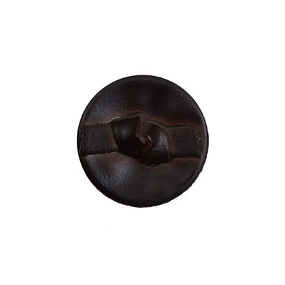Brown Knotted Plastic Button - 32L/20mm