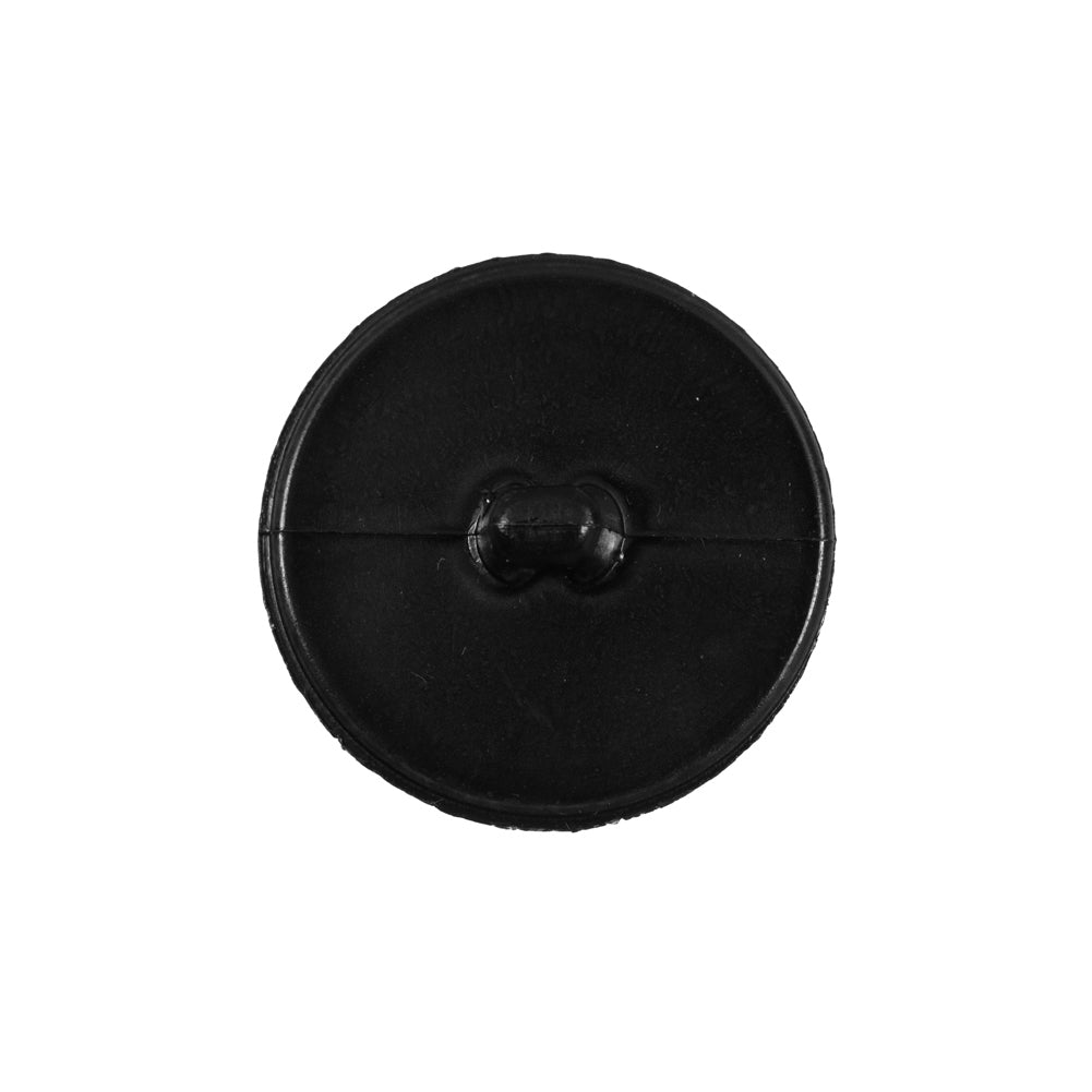 Black Knotted Plastic Button - 36L/23mm Detail