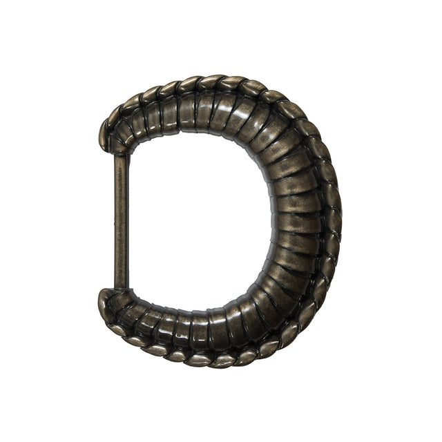 Antiqure Gold D-Shaped Plastic Buckle - 3.5"