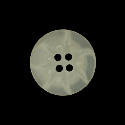 Beige Translucent Plastic 2-Hole Button - 36L/23mm Detail