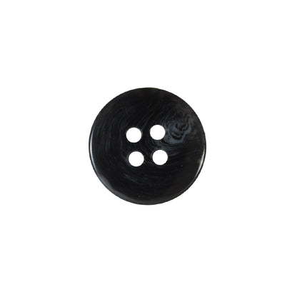 Dark Blue 4-Hole Plastic Button - 24L/15mm Detail