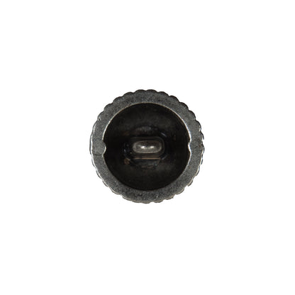 Silver Domed Metal Coat Button - 24L/15mm Detail