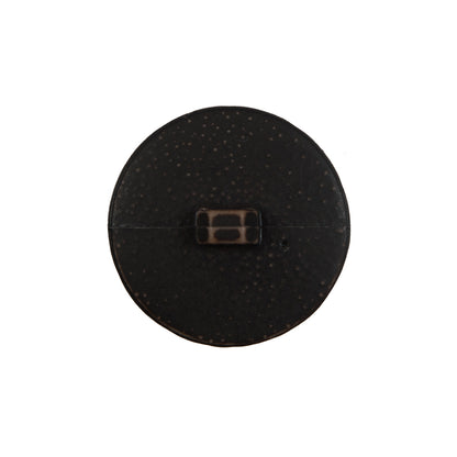 Brown Etched Plastic Shank Back Button - 36L/22mm Detail