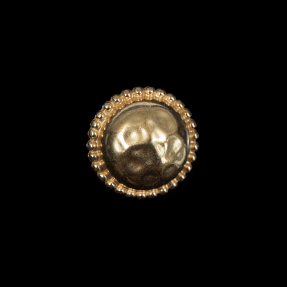 Gold Domed Metal Coat Button - 28L/18mm