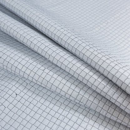 Black and White Reversible Quilted Coating with Filler Detail