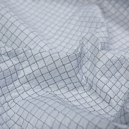 Black and White Reversible Quilted Coating with Filler Full