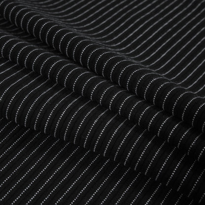 Italian Black and White Tactile Stretch Knit Detail