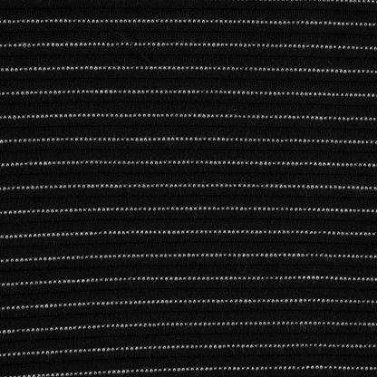 Italian Black and White Tactile Stretch Knit Full
