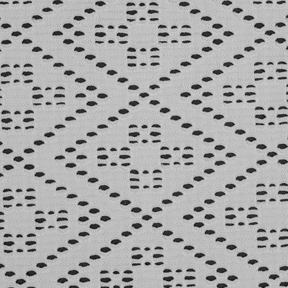 Italian White Geometric Crochet Knit with Fringe Selvages Full