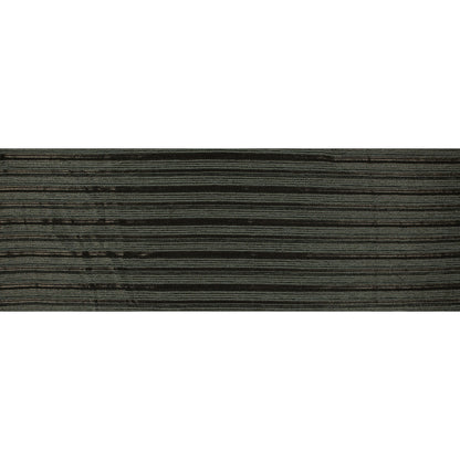 Italian Olive Striped Cotton Blended Tweed Folded
