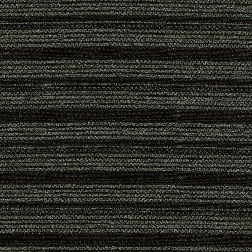 Italian Olive Striped Cotton Blended Tweed
