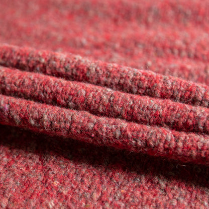 Italian Red and Gray Marbled Chunky Wool Knit Detail