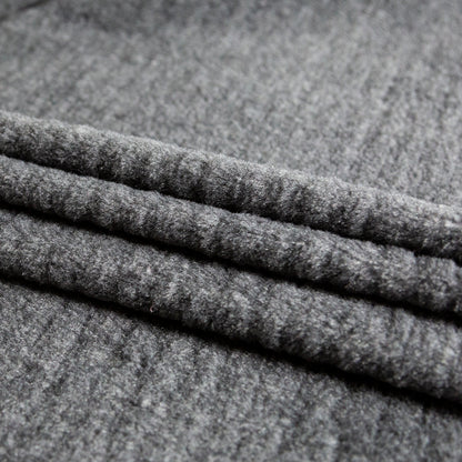 Italian Gray Ultra Soft Wool Knit Detail