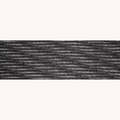 Italian Black and Gray Striped Wool Knit Folded