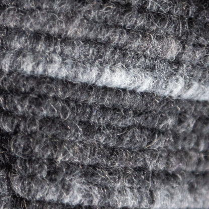 Italian Black and Gray Striped Wool Knit Full