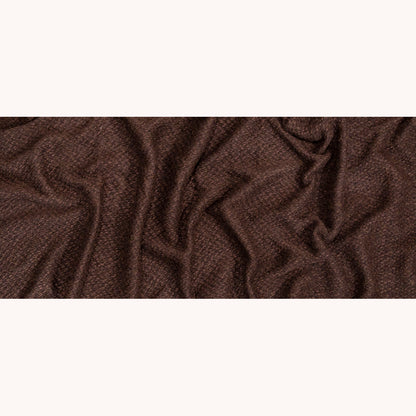 Italian Chocolate Brown Chunky Wool Knit Folded